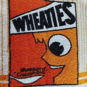 Rare WHEATIES Kitchen DIsh Towel Vintage 1990